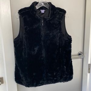 Faux fur vest